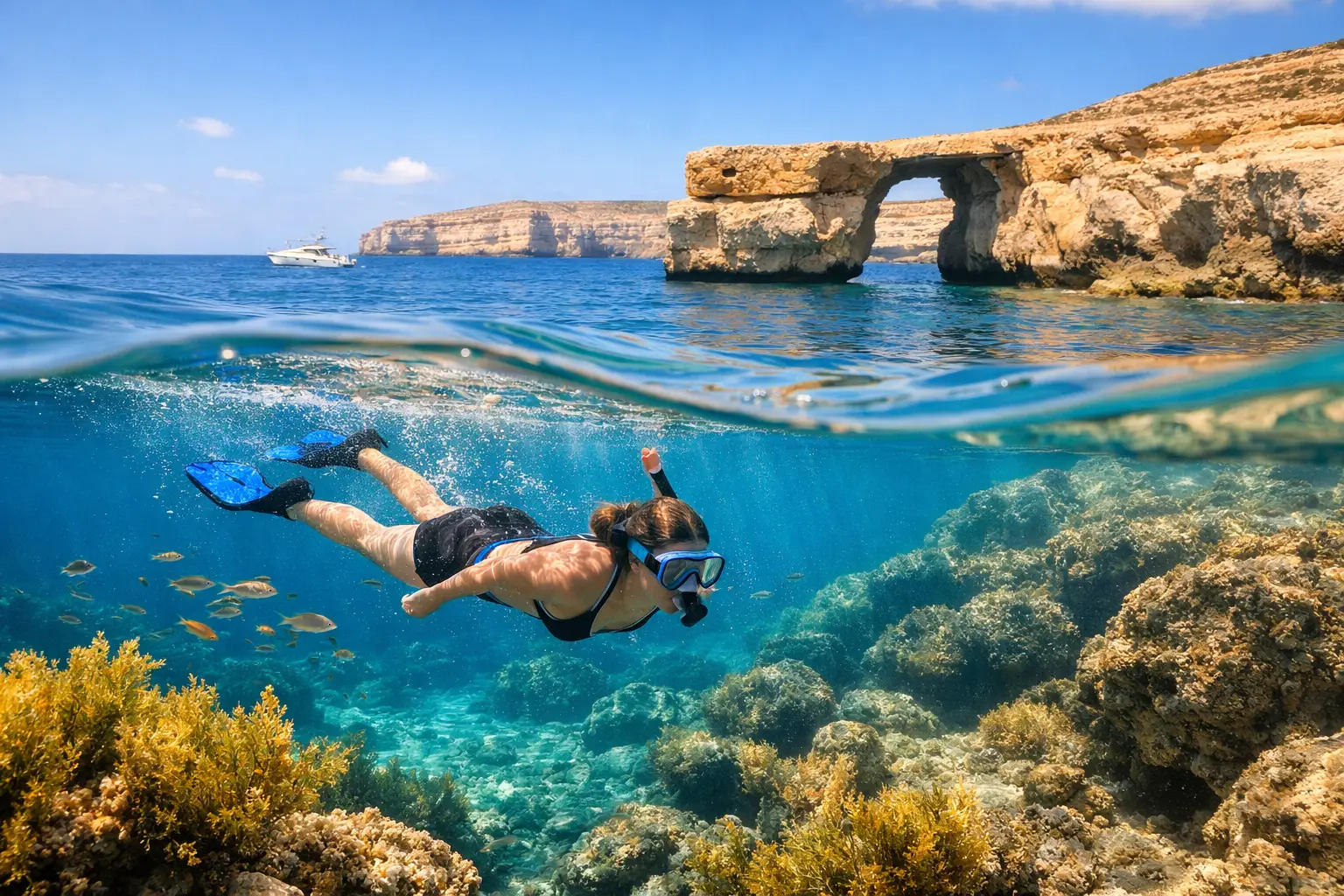 A 7 legjobb snorkel hely Gozón nyugodt úszáshoz