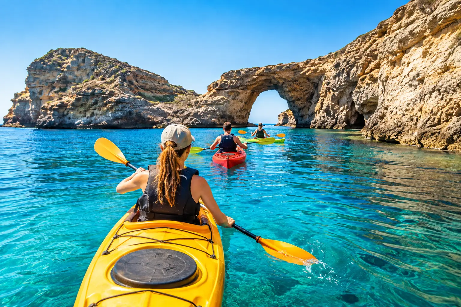 Gozo kajaktúra útvonalak kezdőknek és bátraknak